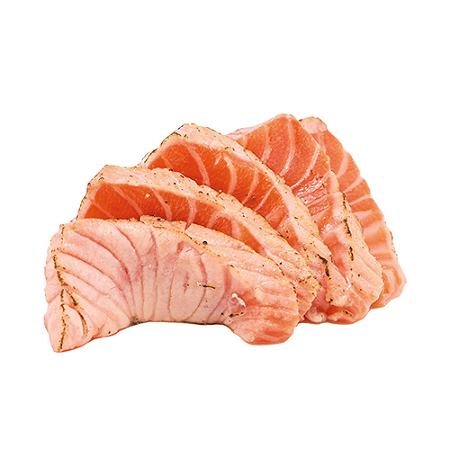 Salmon Flambé Sashimi